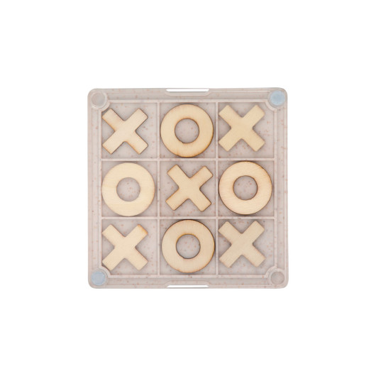 Noughts and Crosses Coasters Natural